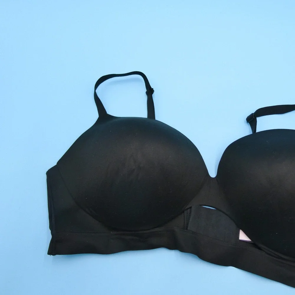 Victoria's Secret Bra‎ Womens 40D Incredible Padded No-Wire Black Nylon Blend
